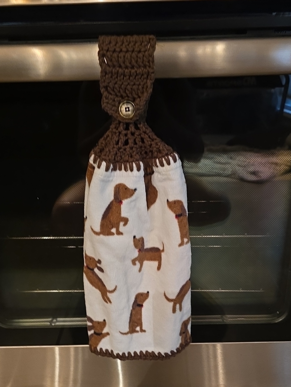 Handmade Hanging Hand Towel - Dogs
